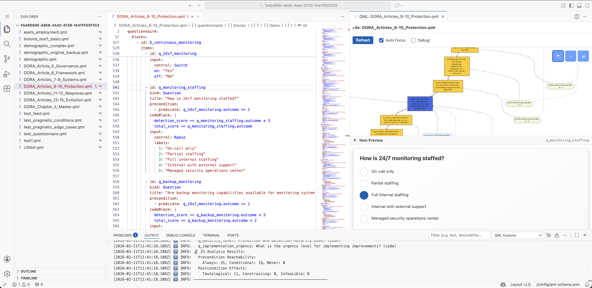 Armiger - AI-powered questionnaire design IDE with syntax highlighting and flow visualization